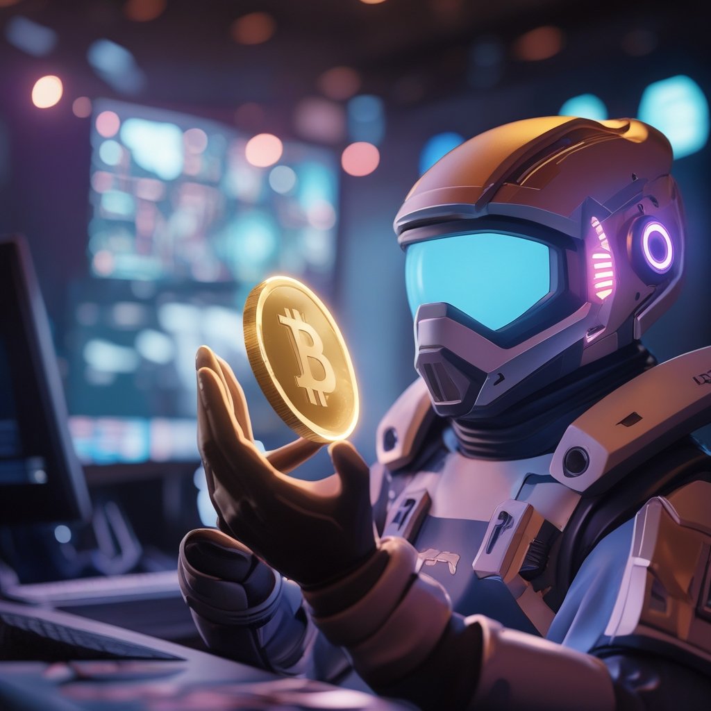 Best Crypto Presale 2025: a cartoon-style gamer holding a glowing coin