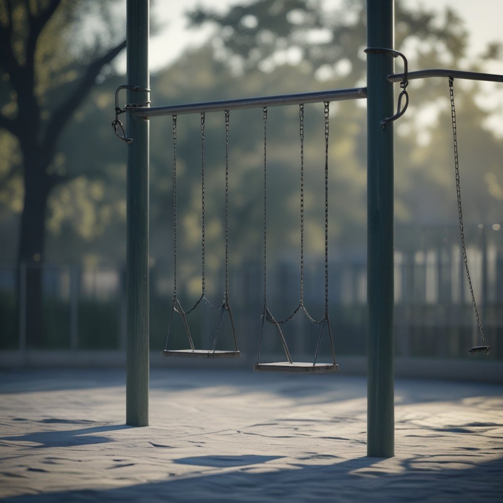 Bitcoin 100K Resistance: playground symbolizing dwindling trading volume