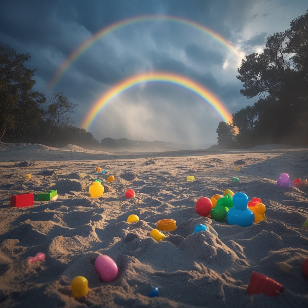 Bitcoin ETF Outflows: a rainbow after a storm in a toy-filled sandbox