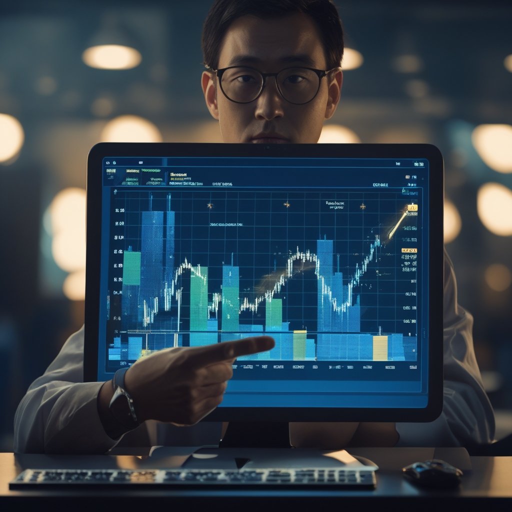 Bitcoin ETF Outflows: “a teacher pointing at a graph of Bitcoin price drops”