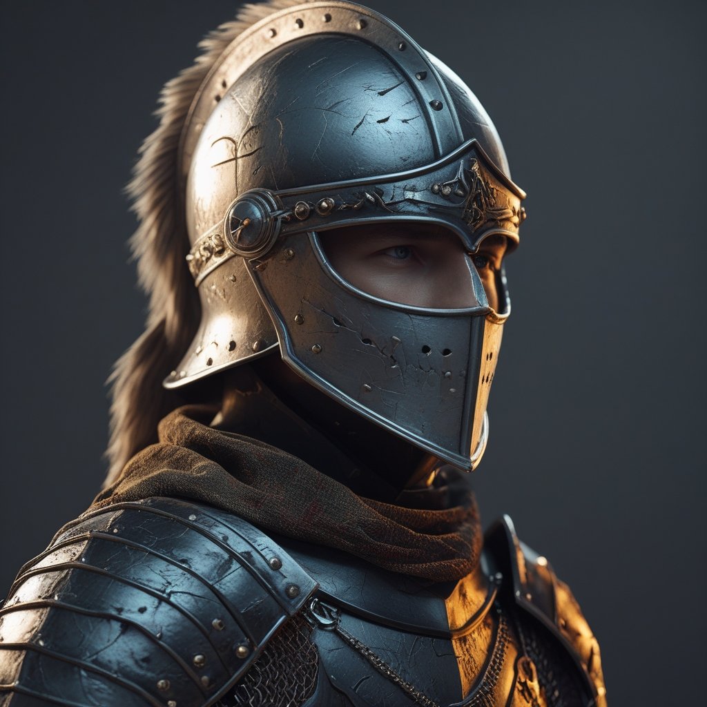 Crypto Fundamentals: a brave knight wearing a Bitcoin helmet