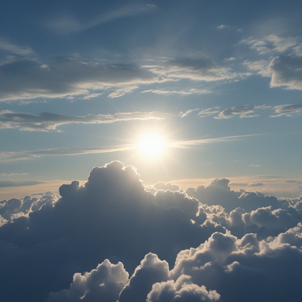 Crypto Fundamentals: a bright sun peeking through clouds