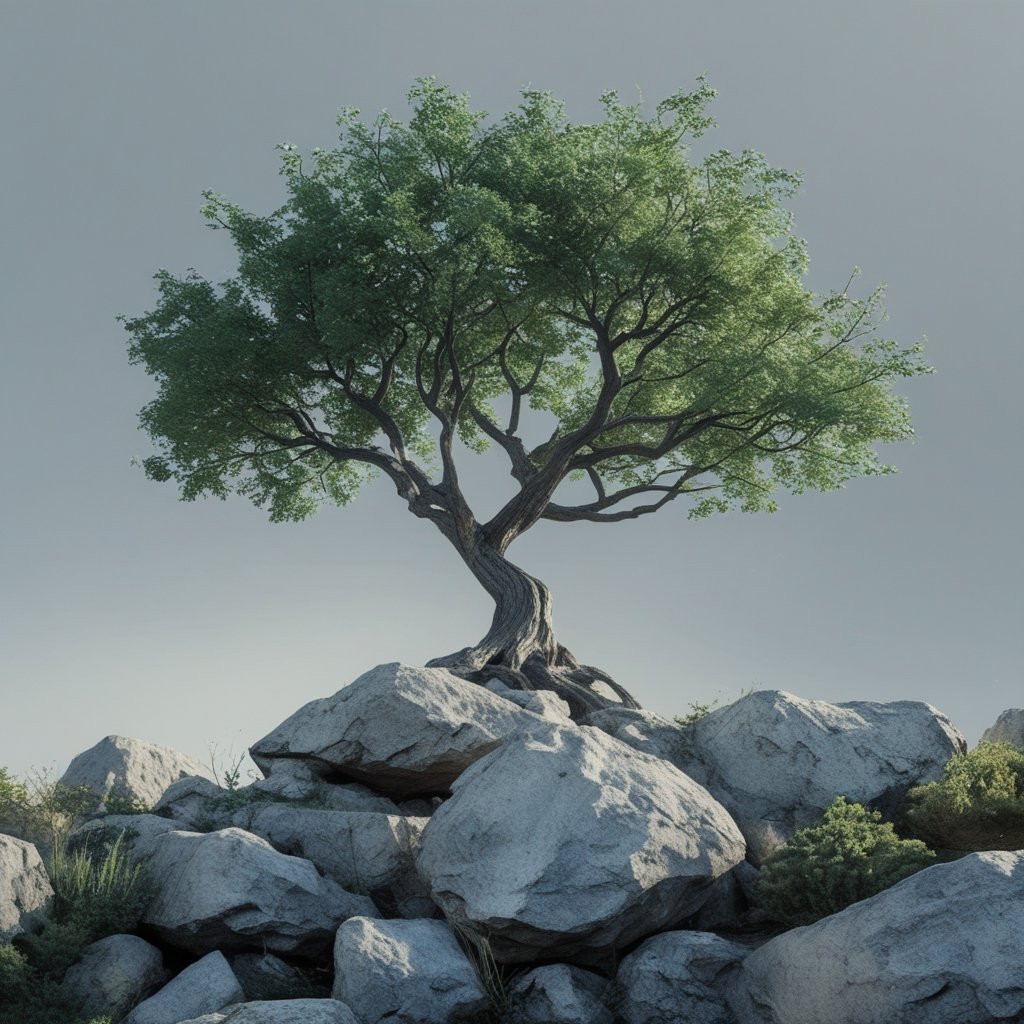 Crypto Fundamentals: a strong tree growing through rocks