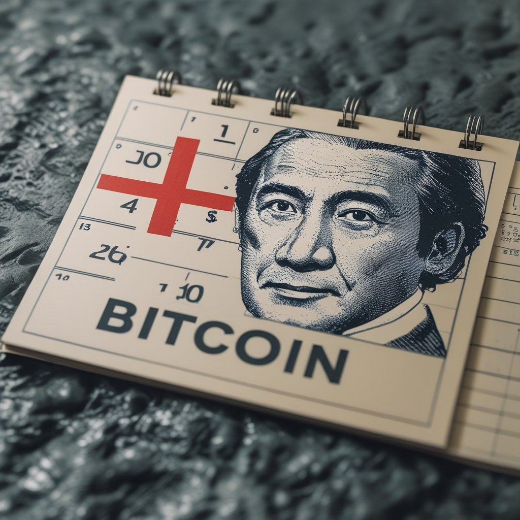 Kiyosaki Bitcoin: A calendar with a red X on a date saying 'Buy Bitcoin