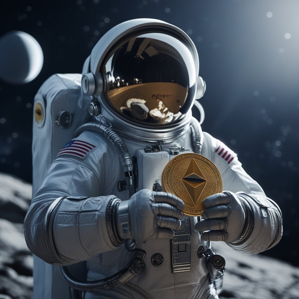 Remittix: a cartoon astronaut holding a space coin