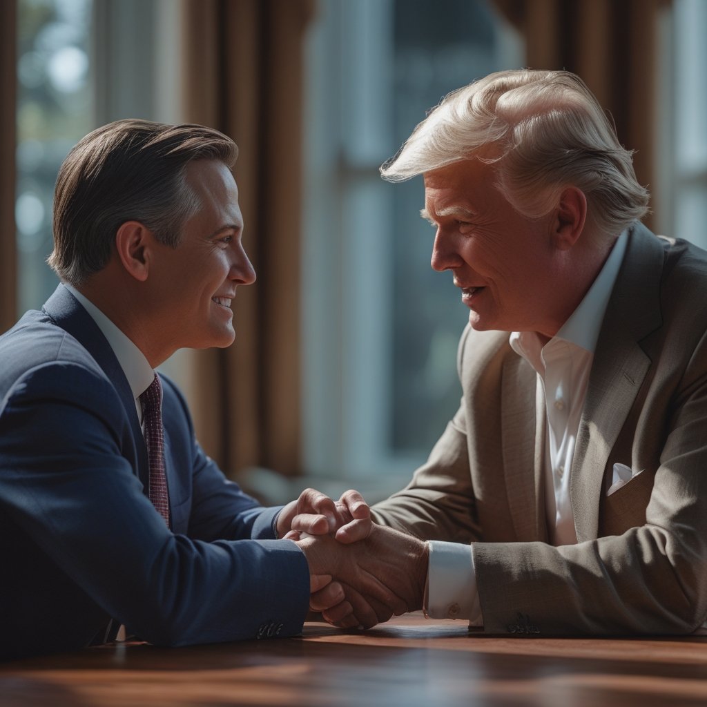 Scaramucci Family Investment: Two grown-ups shaking hands