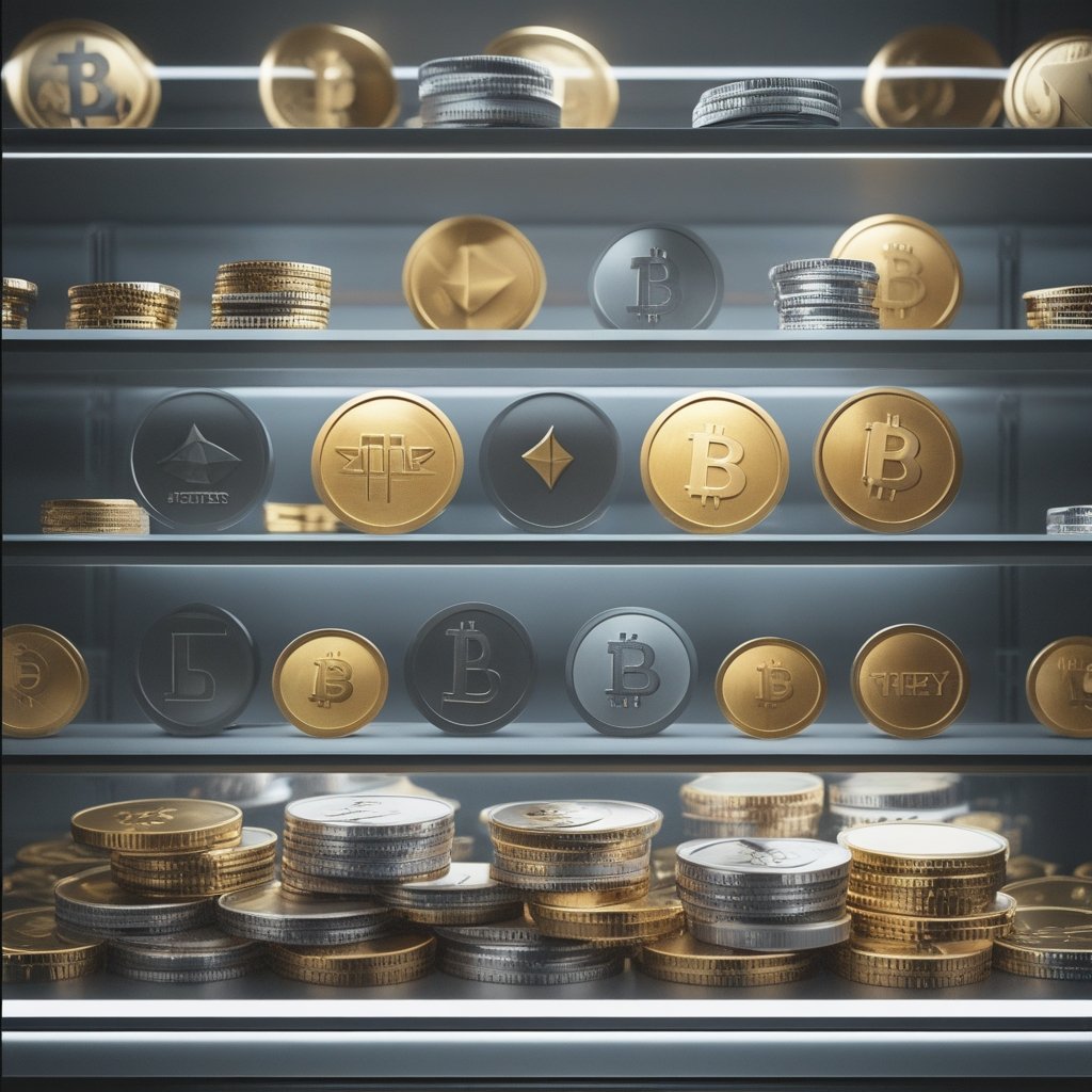 Tokenized Finance Asia: a digital shelf with labeled tokens