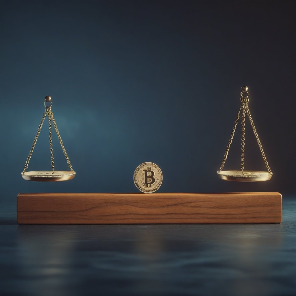 XRP Price Prediction: a balance beam with a coin on top
