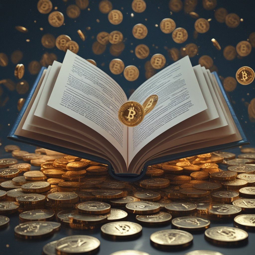 XRP Price Prediction: a giant book where pages are made of XRP coins