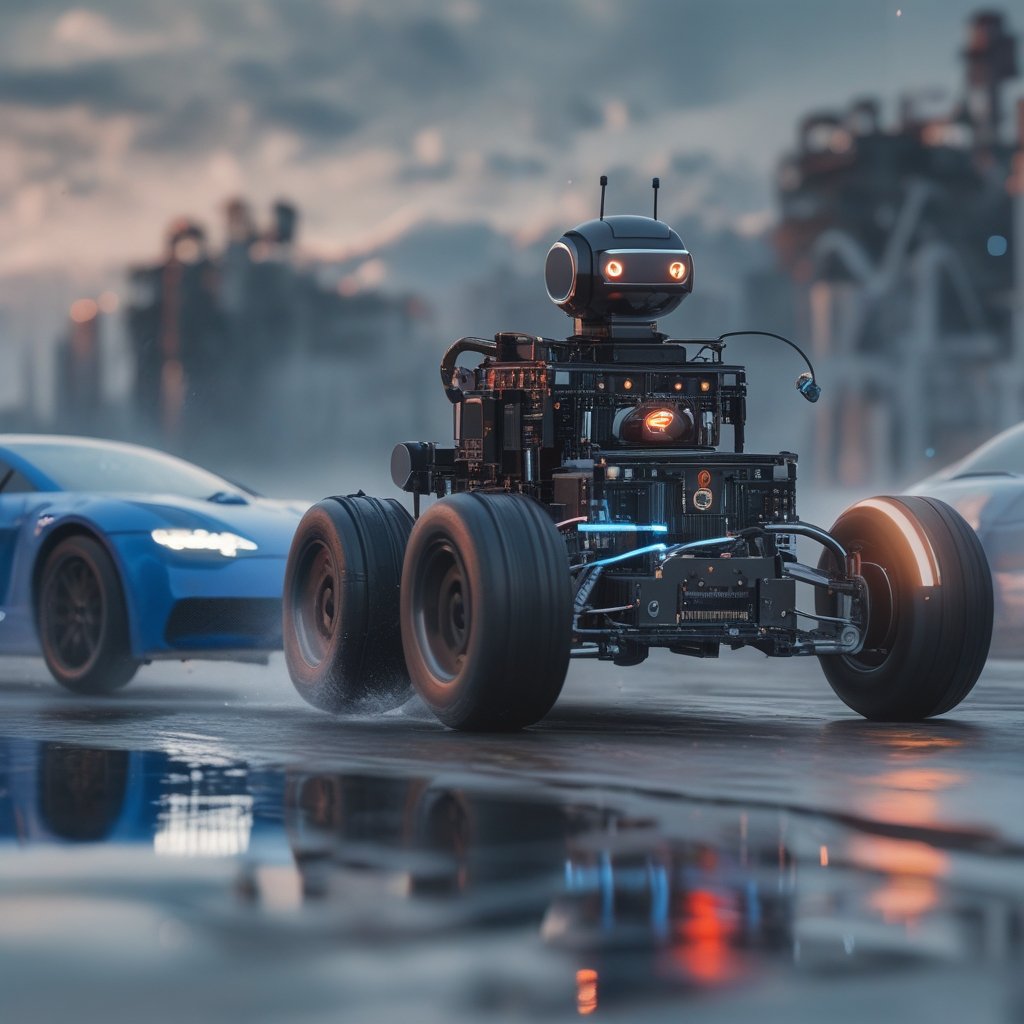 XRP Price Prediction: a robot racing two cars