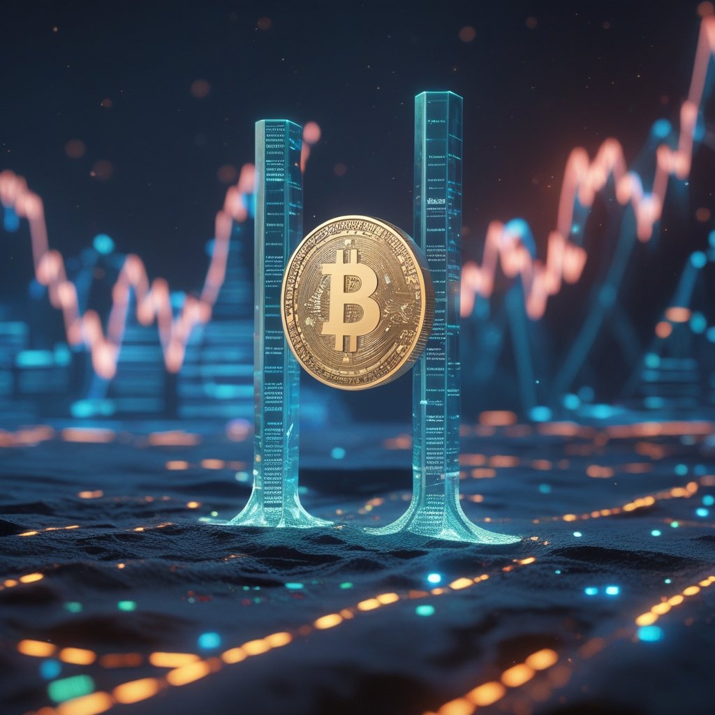 Base Solana bridge: A bright, colorful illustration of the two sandboxes with a glowing bridge, showing different possible futures