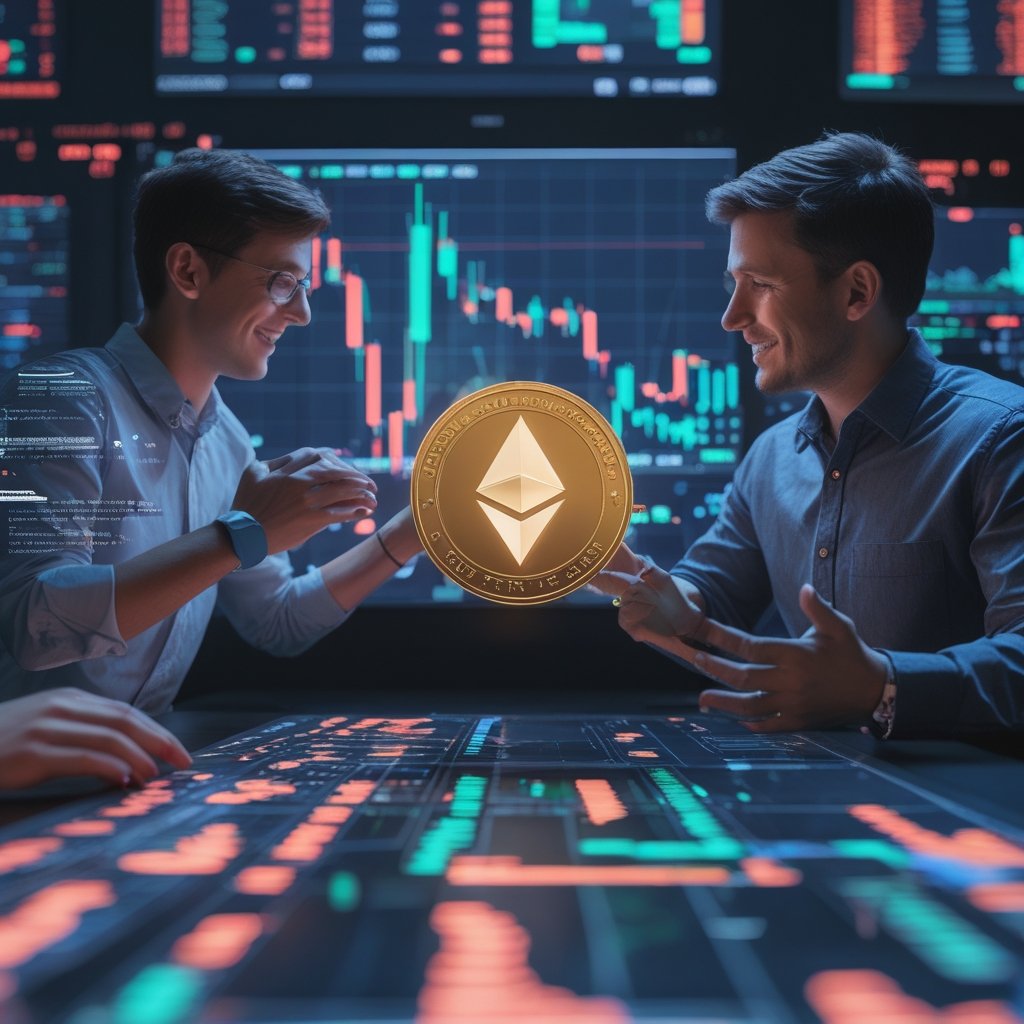 BitMine Ether purchase: A friendly teacher explaining things to students with colorful charts