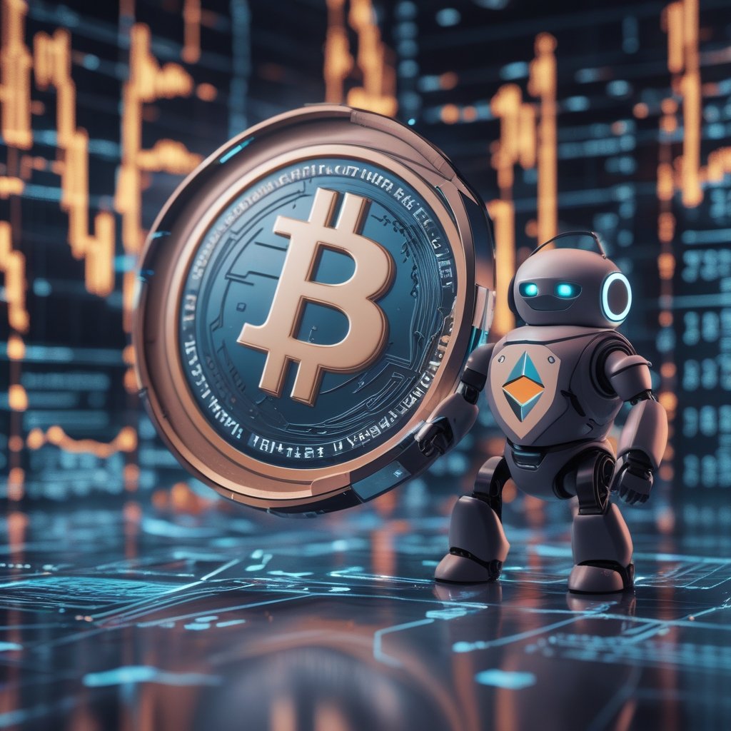 Bitcoin critical juncture: A friendly Ethereum robot holding a shield with $3,200 written on it