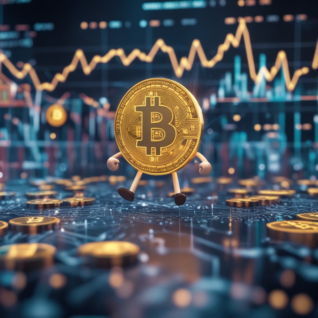 Bitcoin exchange outflows: A happy cartoon showing different people using Bitcoin in various ways