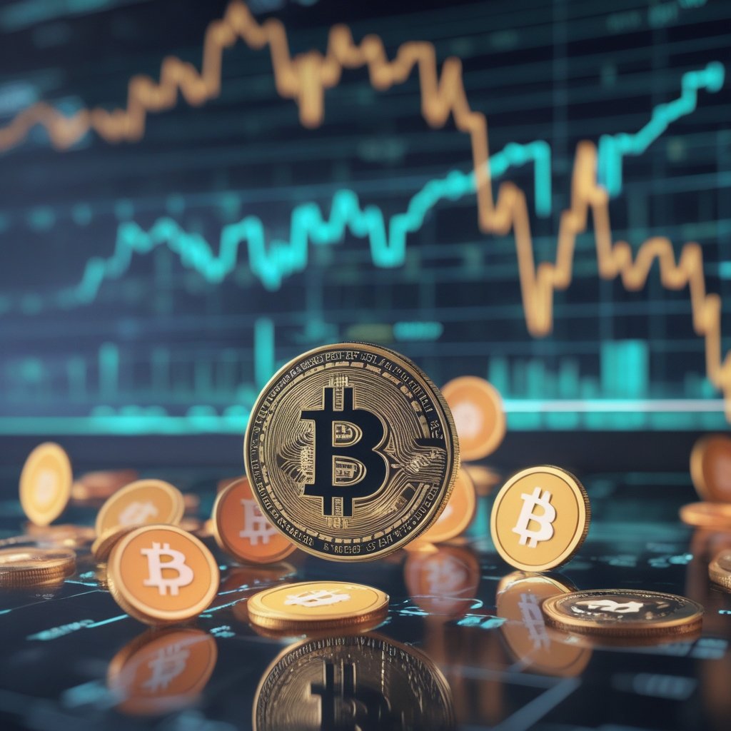 Bitcoin price December 2025: Cartoon picture of Bitcoin coins falling down with sad faces