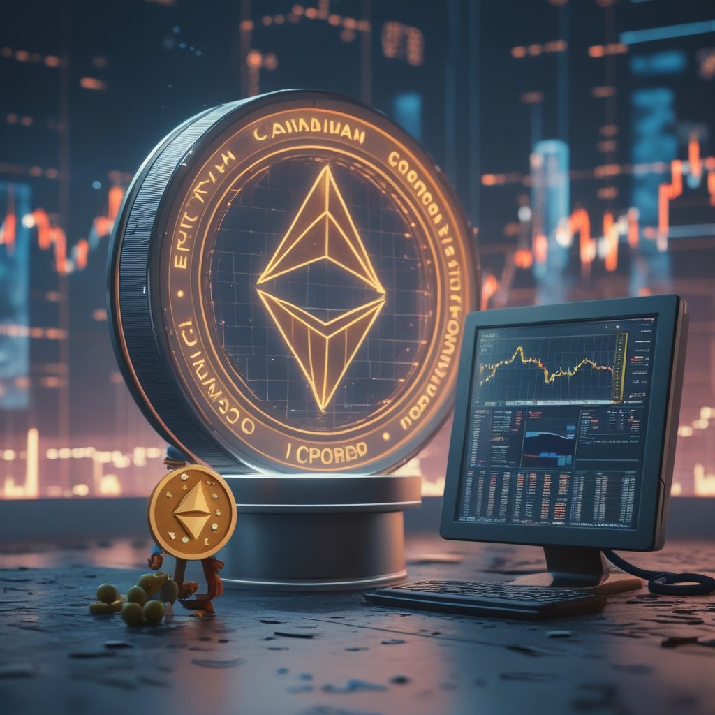 Canadian crypto users: A cartoon of a child with a lemonade stand and a computer showing crypto symbols