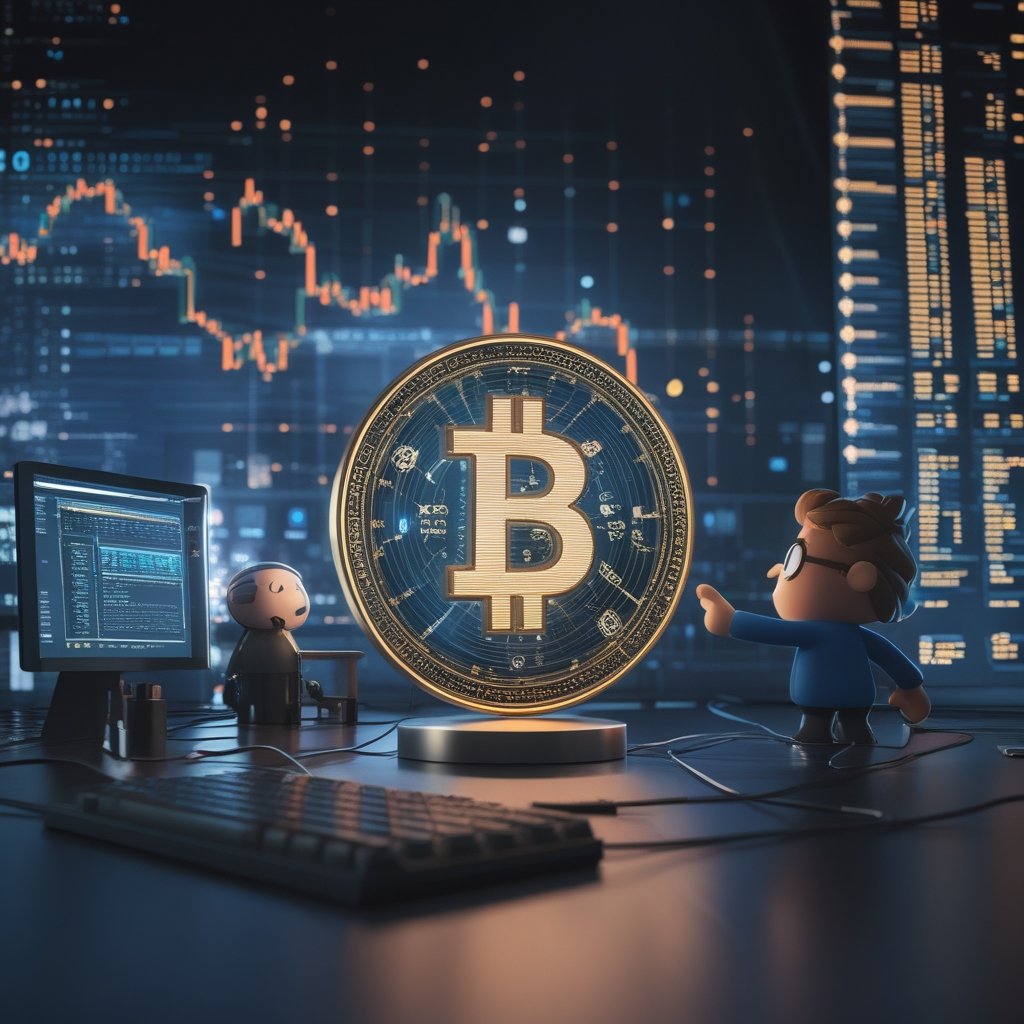 Christmas crypto gifting 2025: A cartoon character looking at a computer screen with a lock symbol, simple description...