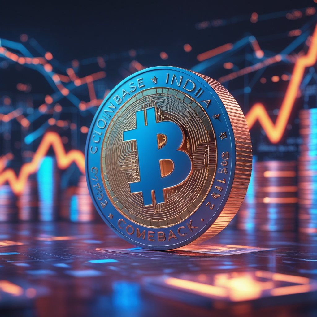 Coinbase India comeback: A colorful calendar showing the year 2026, with a big star on it