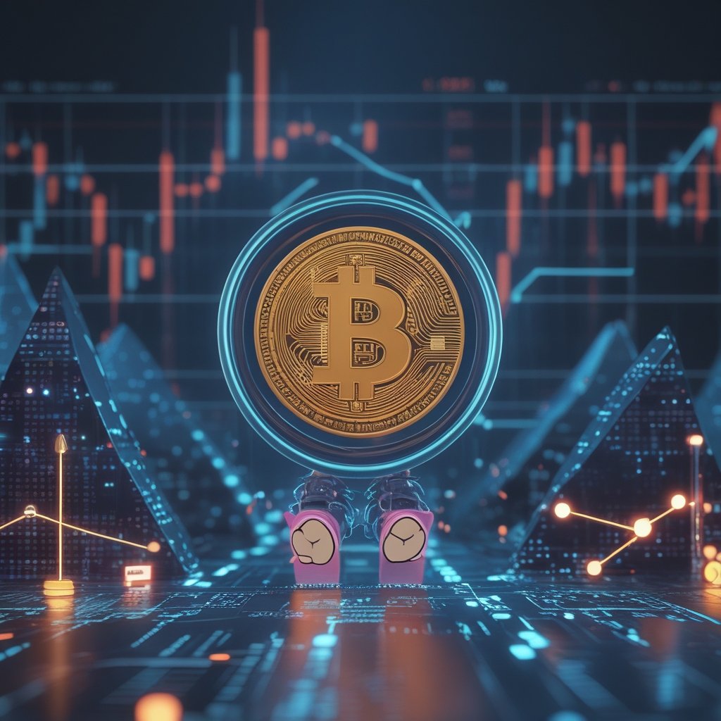 Crypto tipping point: A friendly cartoon character explaining Crypto tipping point with a simple graph showing growth