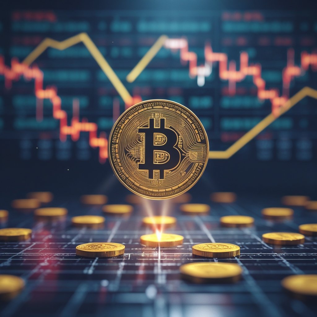 DePIN tokens decline: A happy coin jumping up while sad coins sit on the ground