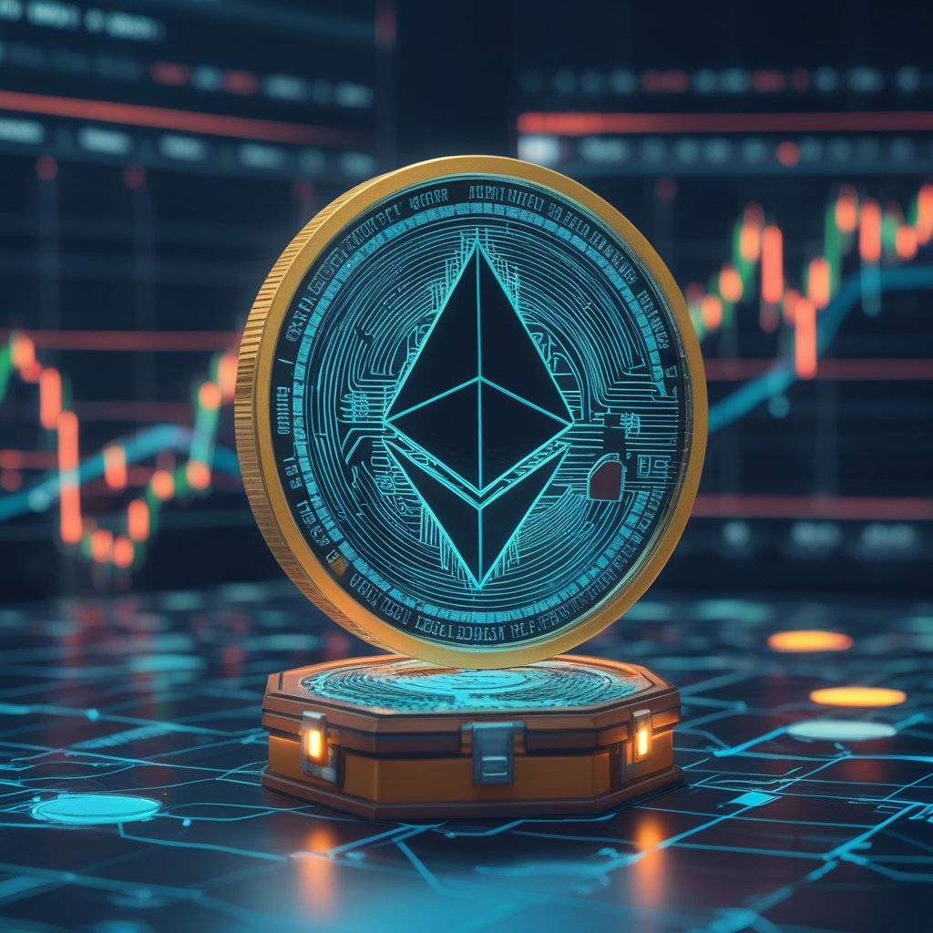 Ether bear trap: A cartoon map showing Bitcoin as a treasure chest