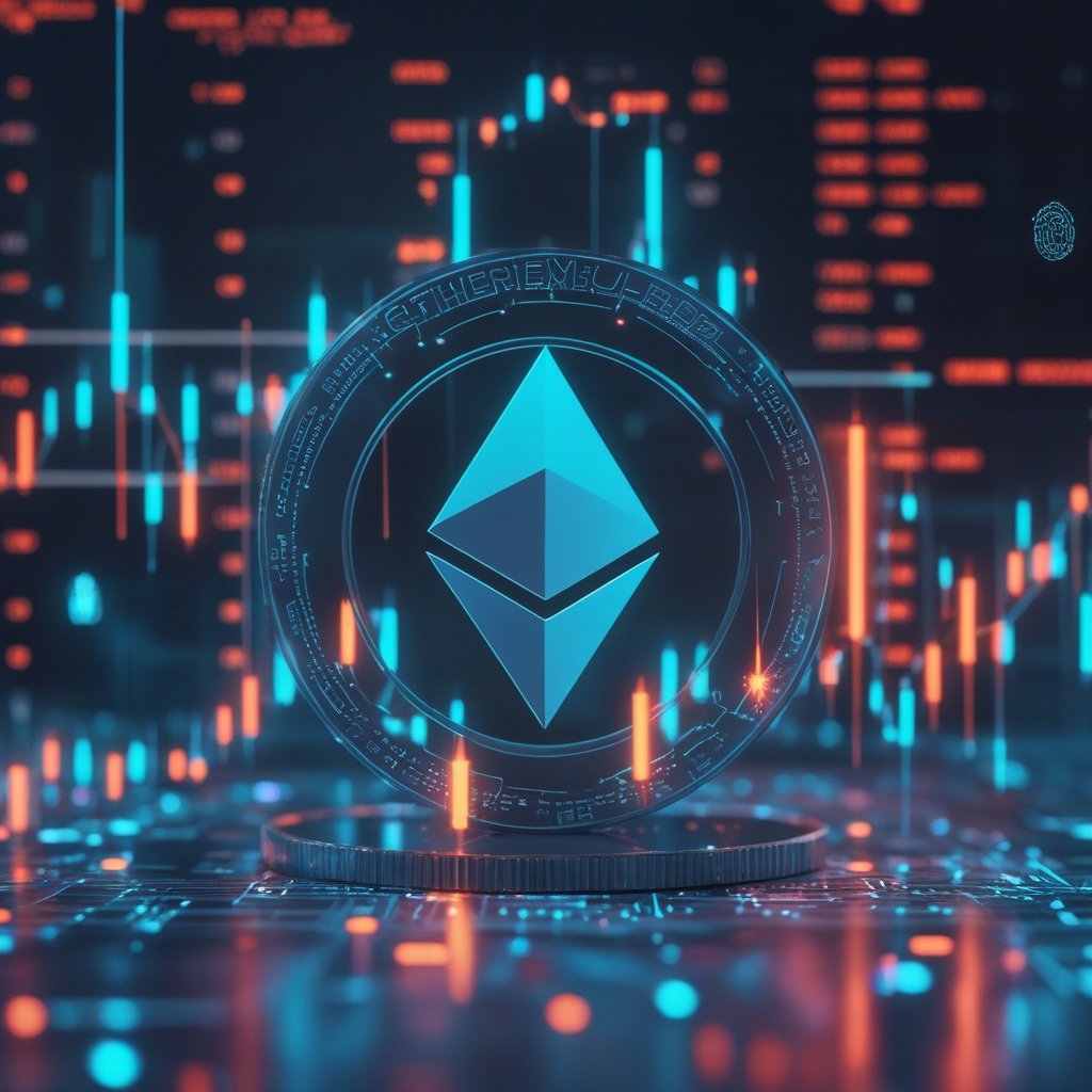 Ethereum Layer-2: A simple chart showing an upward arrow next to Solana and a steady line next to Ethereum