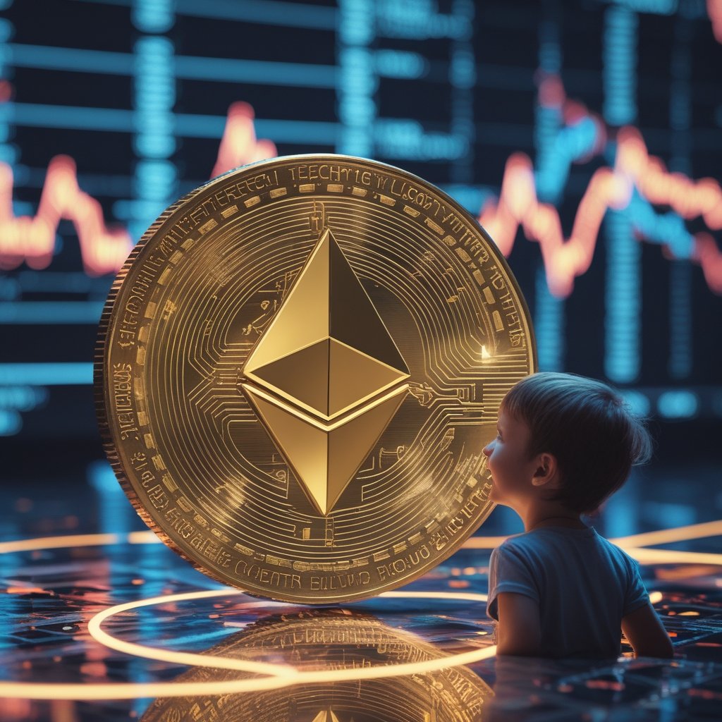 Ethereum ZK-rollup retirement: A happy child looking at a bright future with new technology