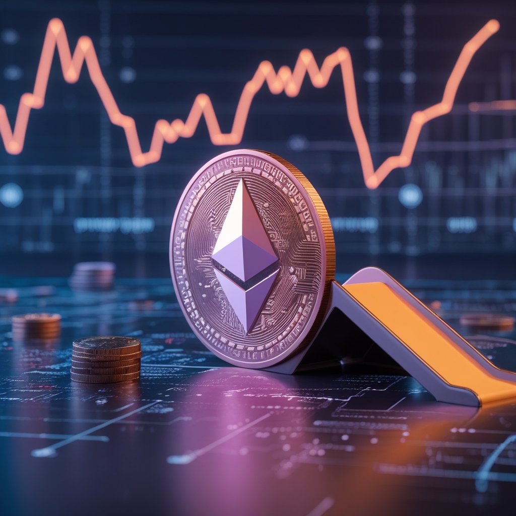 Ethereum fees drop: A cartoon of a main playground with a smaller, faster slide next to it, showing layer-2 growth.