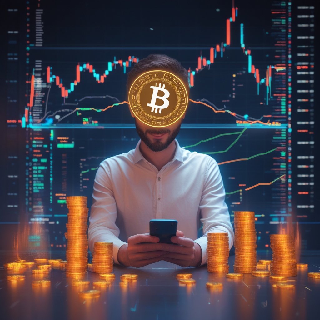 Exodus Pay: A happy family using a smartphone to pay for groceries with digital coins