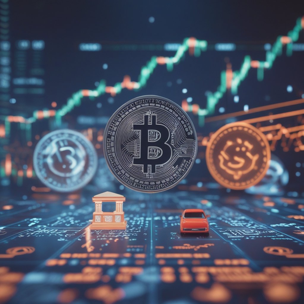 Fed liquidity injection: A simple drawing showing two banks exchanging a toy car for money with happy faces