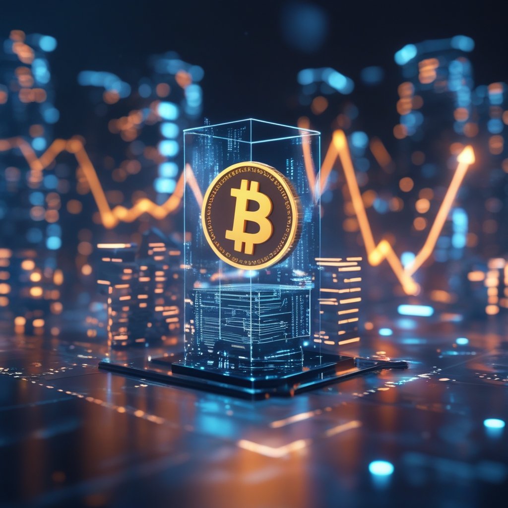 HashKey IPO: A friendly cartoon of a growing digital city with HashKey as a bright building