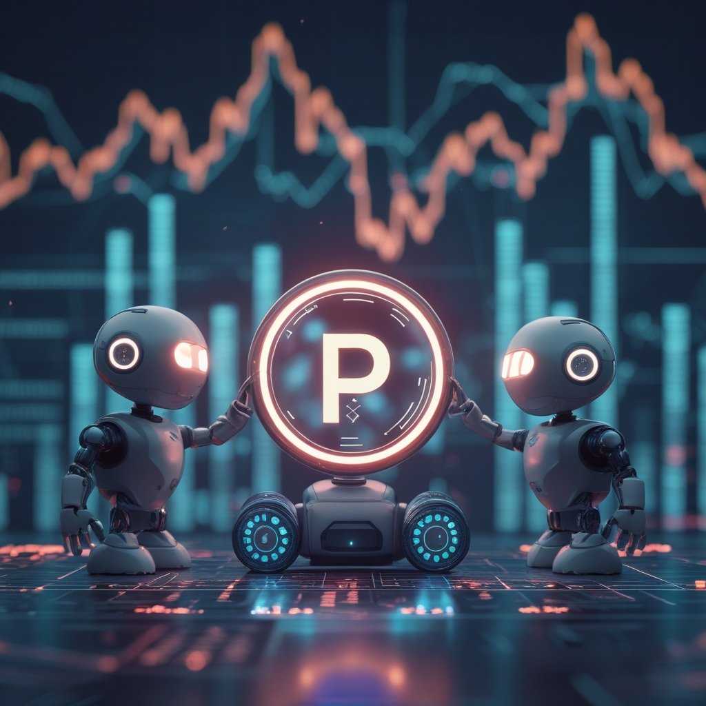 Pi Network KYC: A friendly robot helping people with a test