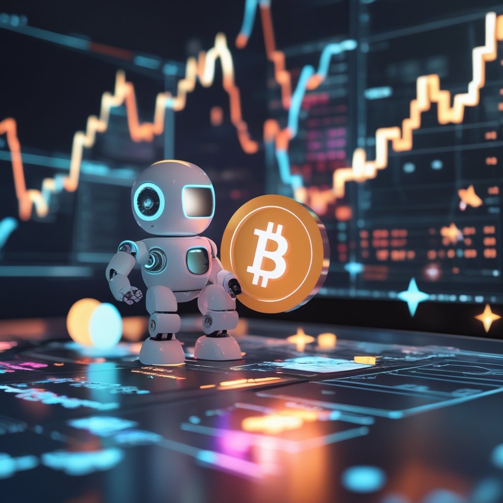 PoL risk metric: A friendly robot looking at colorful computer code on a screen, with happy shapes like stars and circles around it.