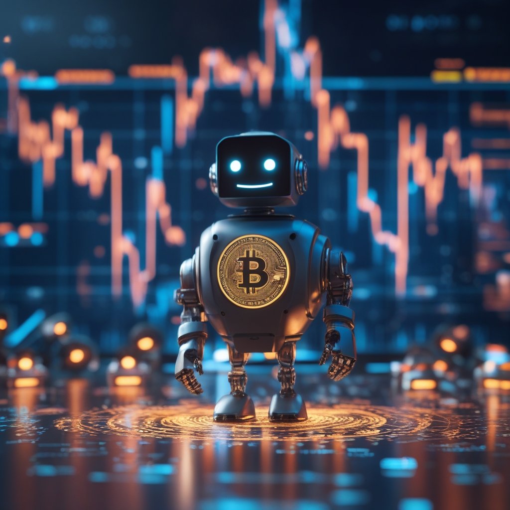 SHIB price prediction: A friendly robot mining a coin, showing how virtual mining works