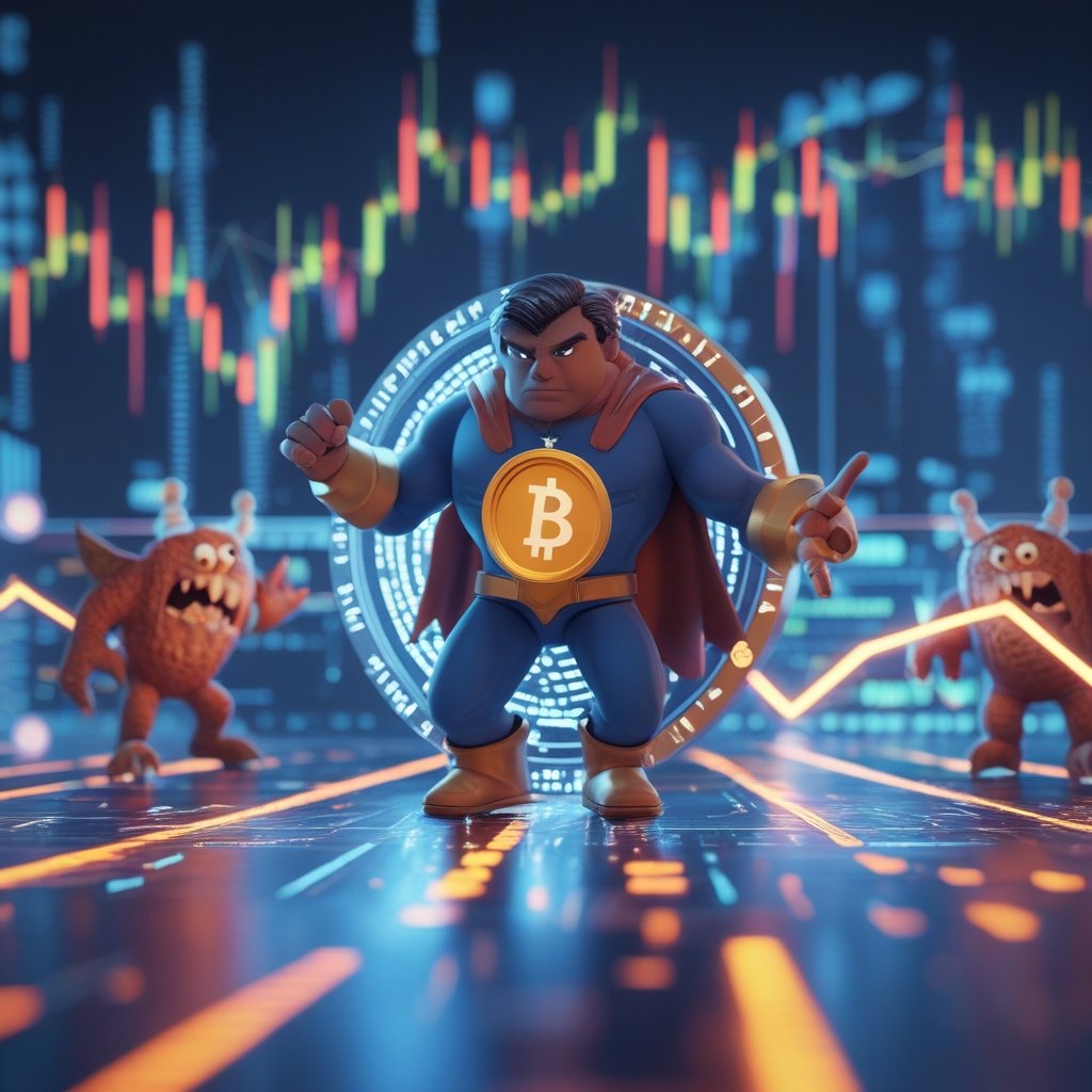 Small Texas lender: A superhero bank protecting digital coins from cartoon monsters