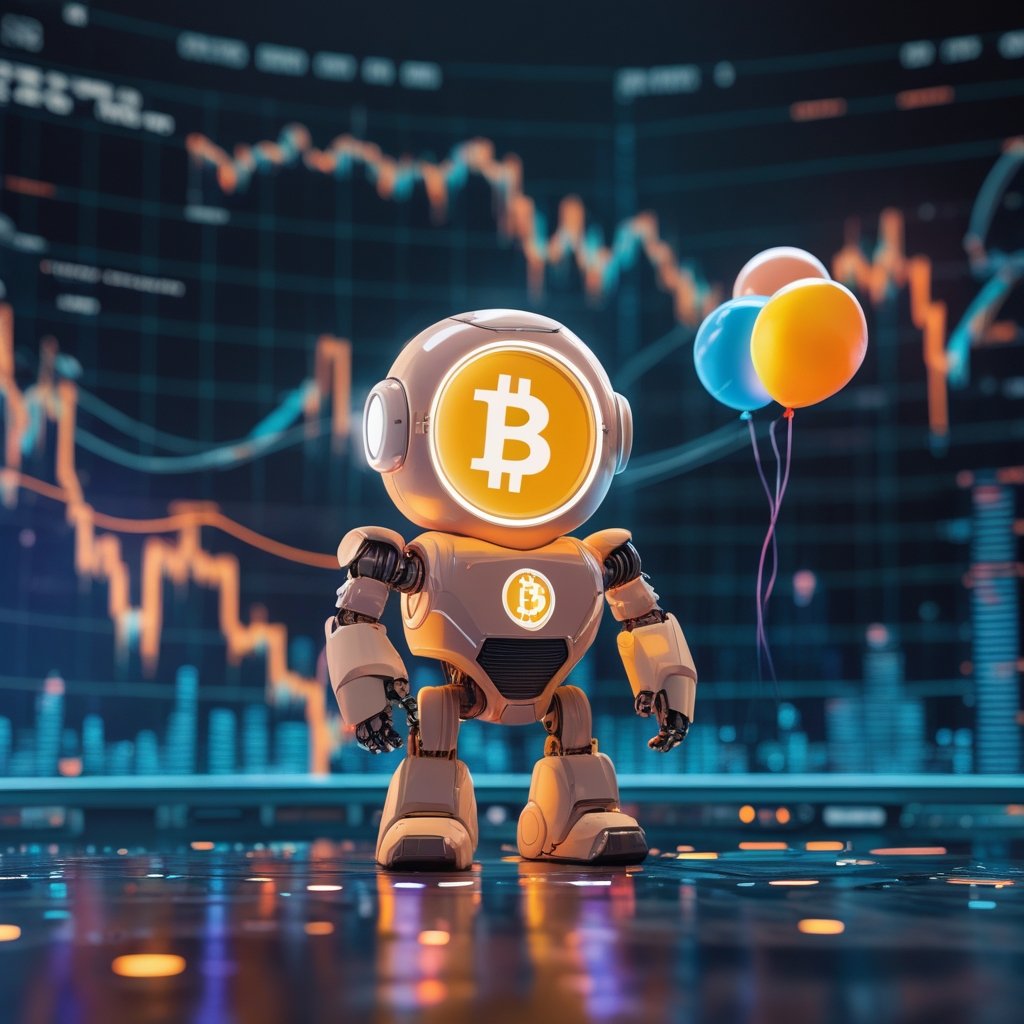 Sonami: A cartoon of a happy robot named Sonami at a party with balloons, ready to help computers.