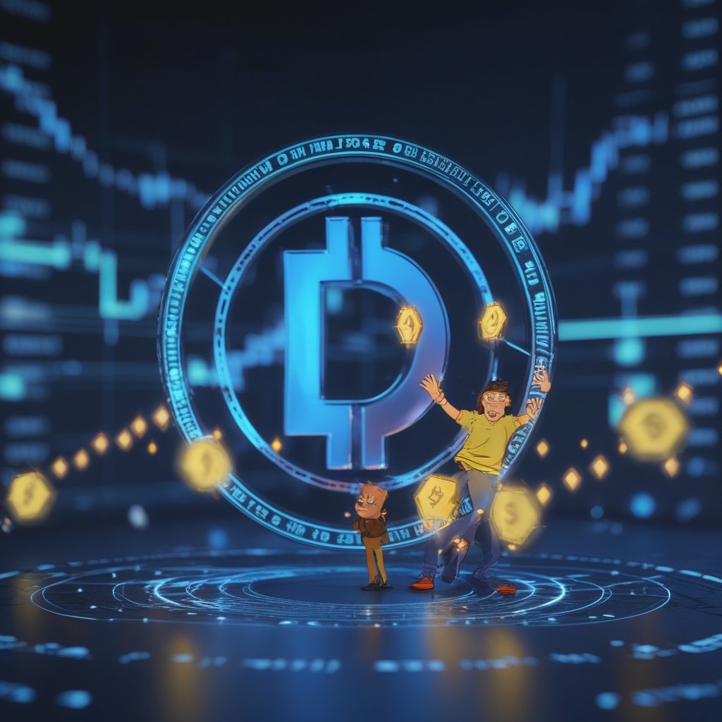 Stay Untamed: Cartoon of DJ DubVision and Mari Ferrari with music notes and dancing characters