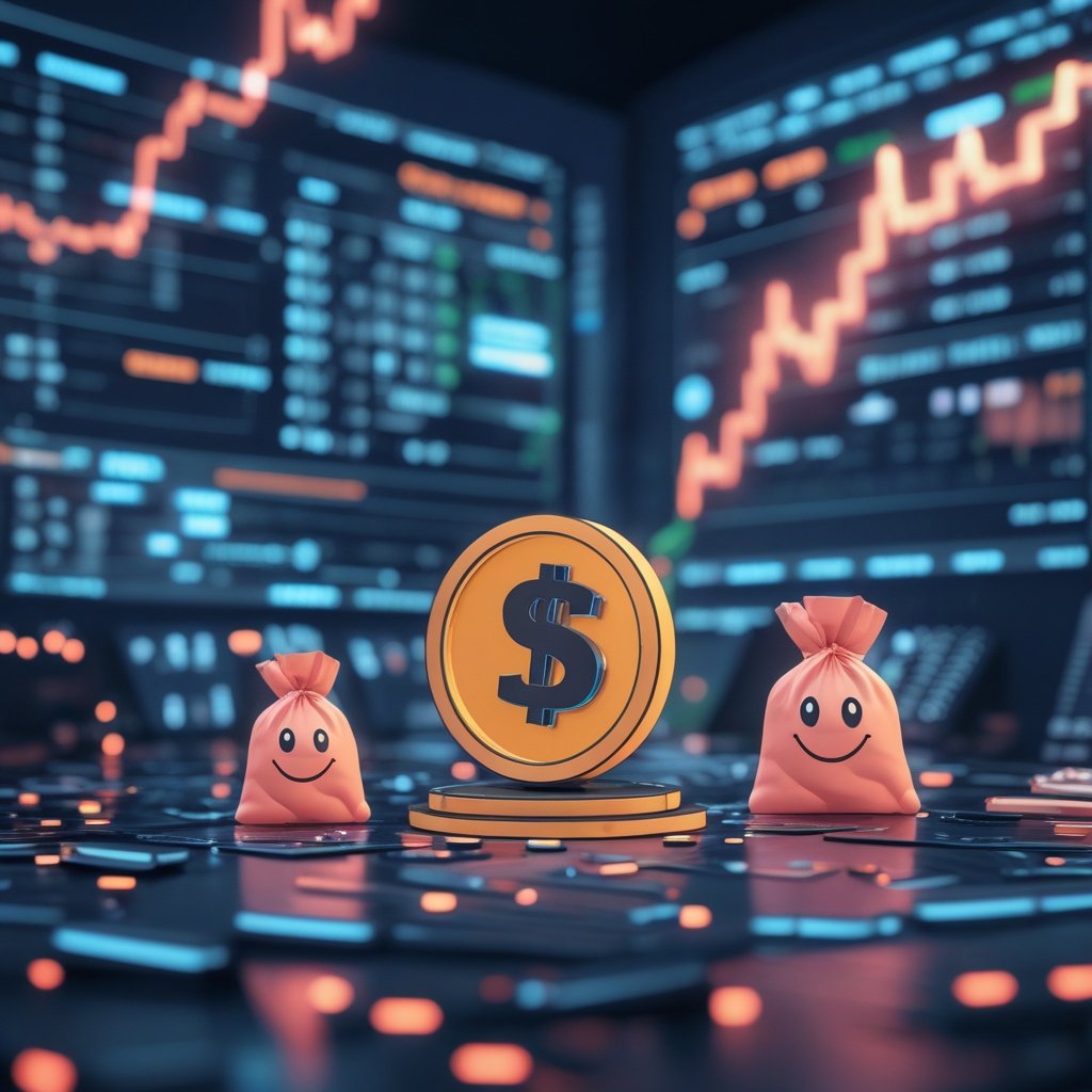 Stripe Tempo Testnet: A cartoon-style playground with digital blocks and smiling money bags, representing the Stripe Tempo Testnet