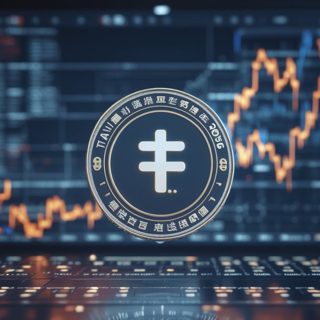 Taiwan stablecoin 2026: A friendly cartoon of Taiwan island with a digital money symbol