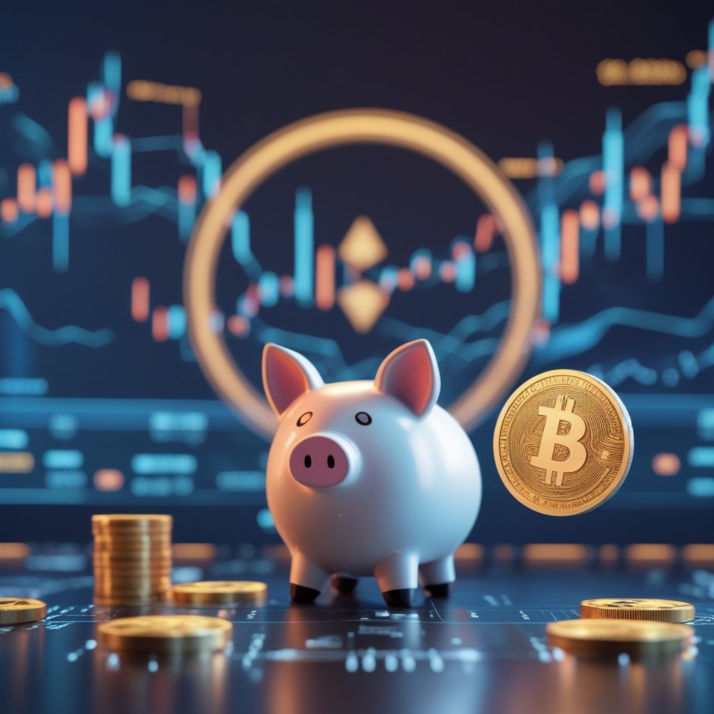 Taiwan stablecoin launch 2026: A cartoon piggy bank with a digital coin floating next to it