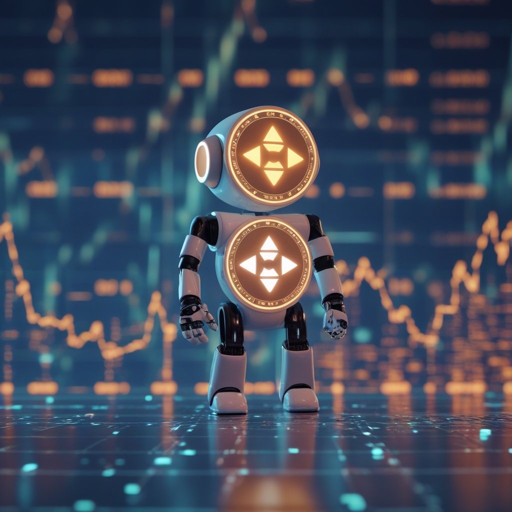 Tether health app: A friendly robot holding a stethoscope, smiling at a child