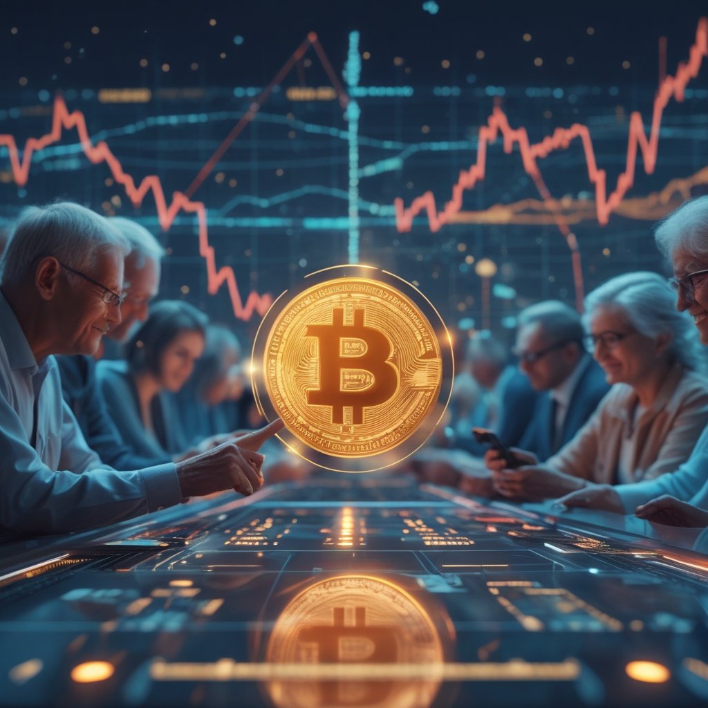 The Grandma Test: A line of people from different ages all using digital money, ending with a grandma smiling