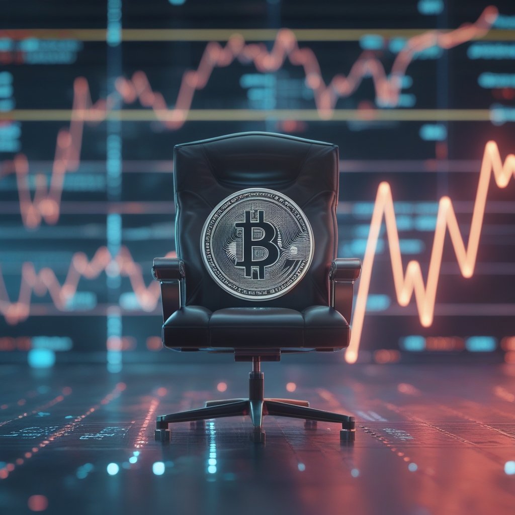 Trump Fed chair: A simple, happy chart showing an upward line to represent rising prices.