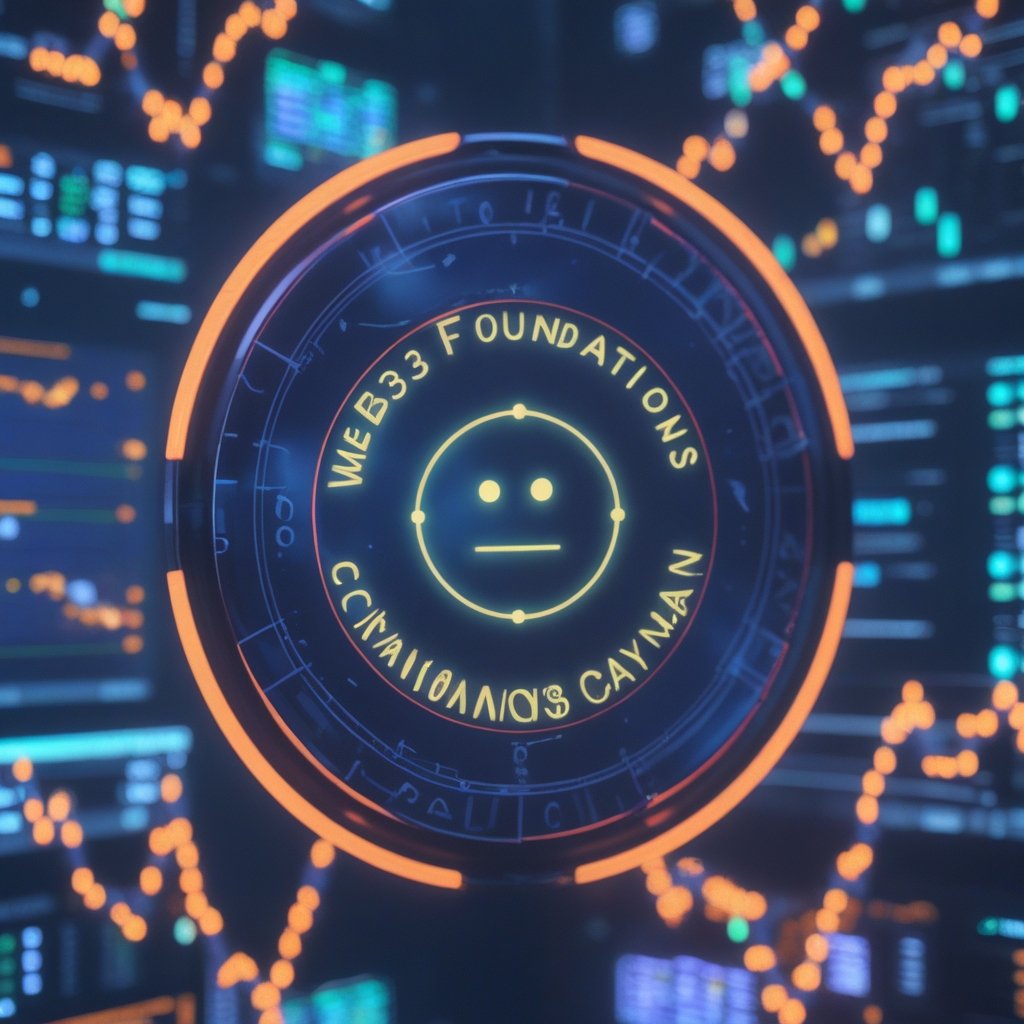 Web3 foundations Cayman: A simple drawing of a computer clubhouse with smiling faces, representing a Web3 foundation