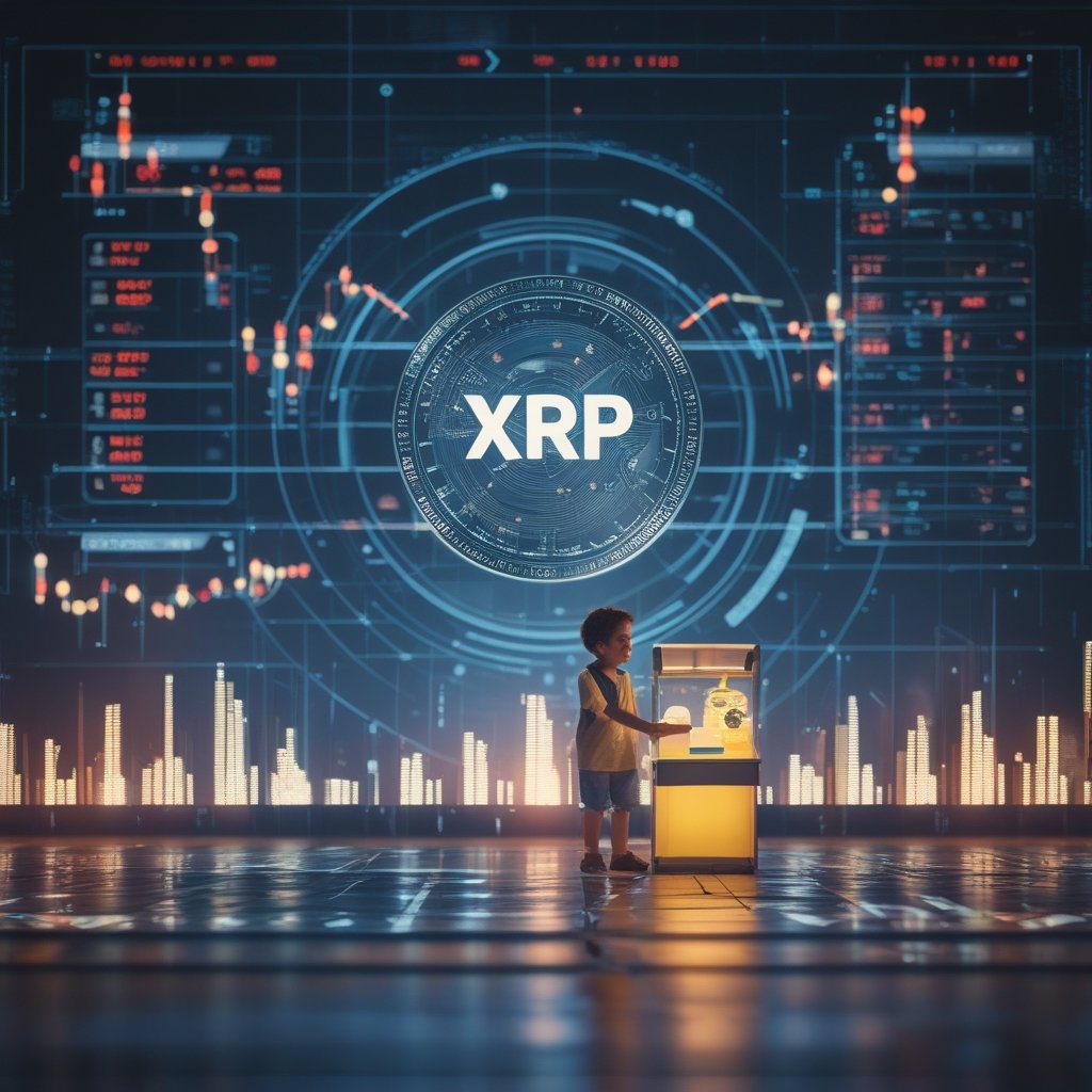 XRP 10% price increase: Child with a lemonade stand, smiling