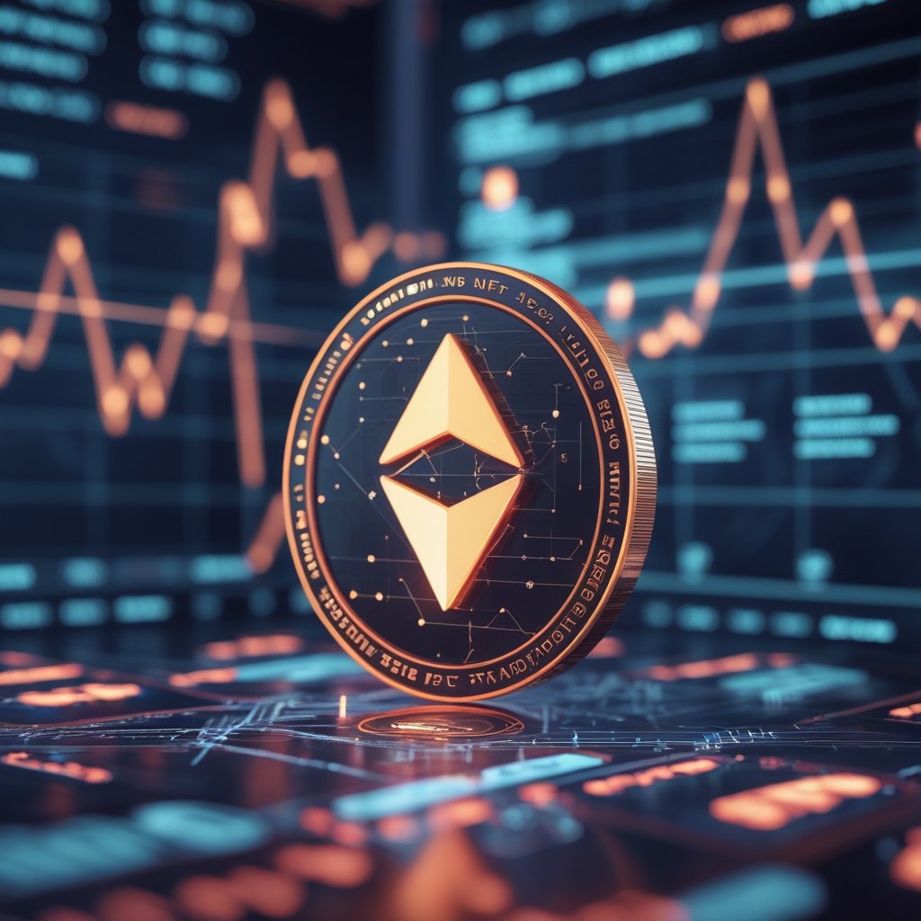 XRP crypto: Solana network visualization with DeFi and NFT icons, highlighting its speed and scalability