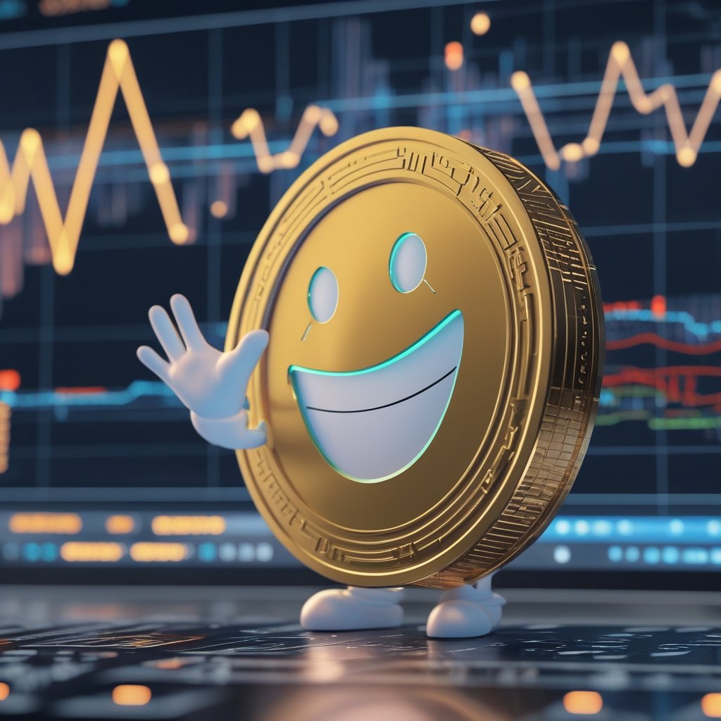 Zcash dynamic fees: A happy cartoon Zcash coin waving goodbye with a big smile