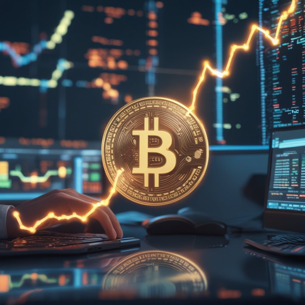 crypto infrastructure: A split-screen showing a corporate office using crypto payments and a developer coding on-chain infrastructure