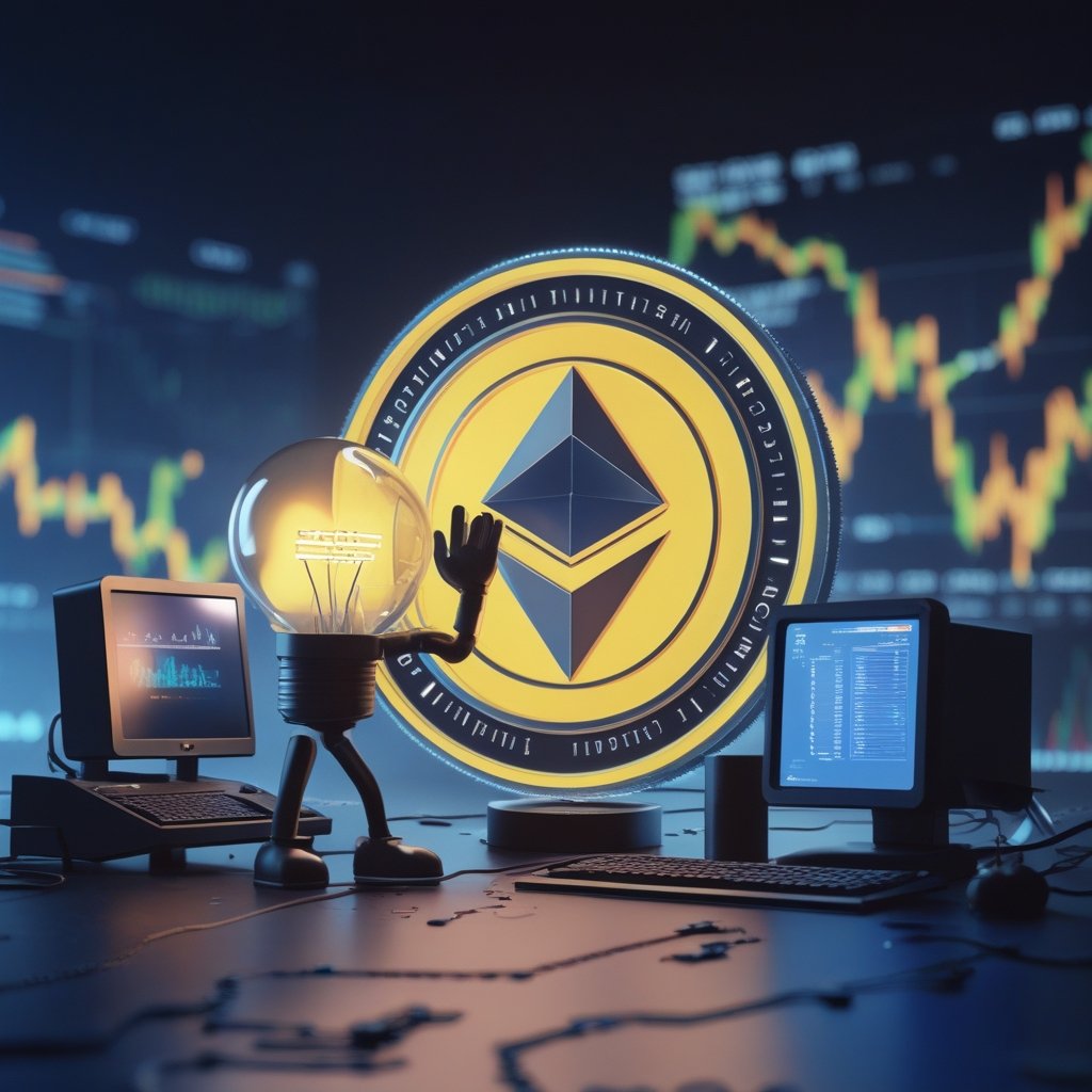 crypto mining Tajikistan: A cartoon of a sad light bulb with a tear, and a happy computer mining crypto