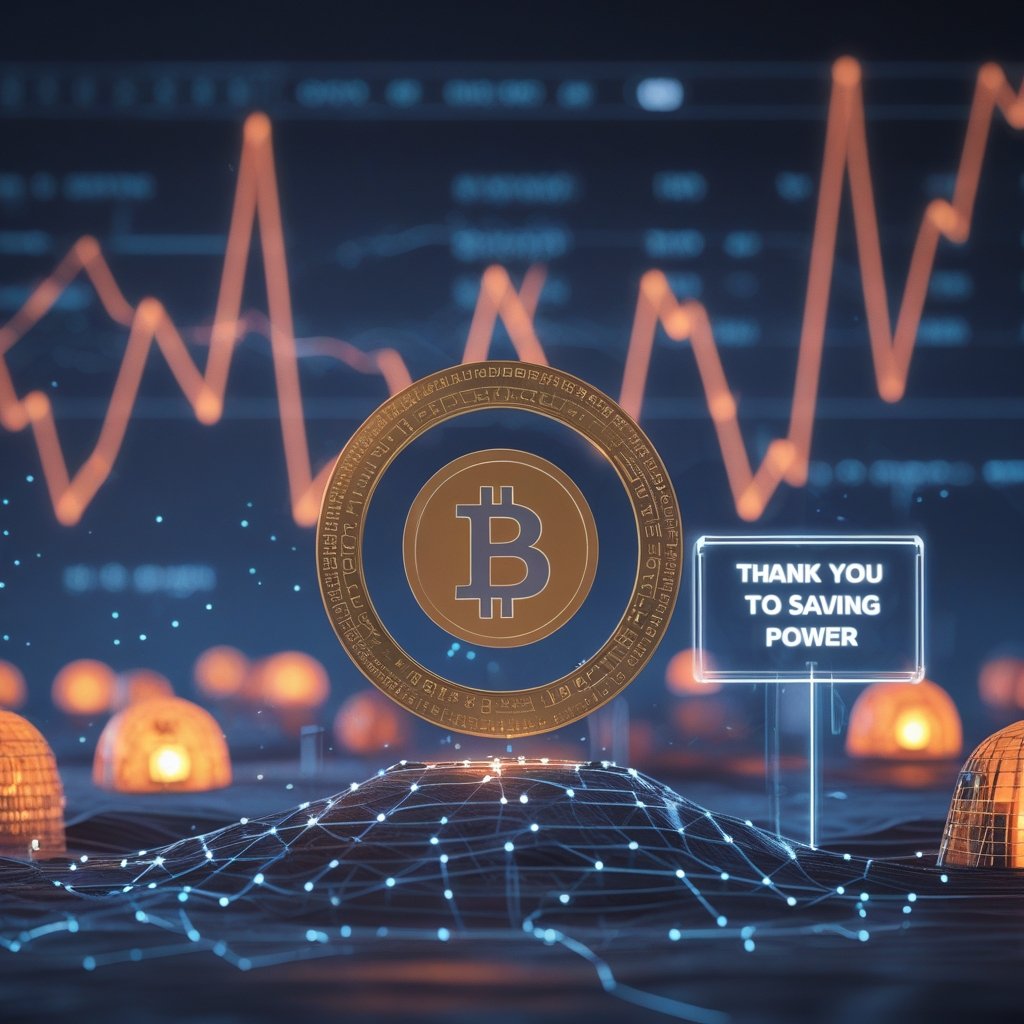 crypto mining Tajikistan: A happy Tajik village with lights on, and a sign that says 'Thank You for Saving Power'